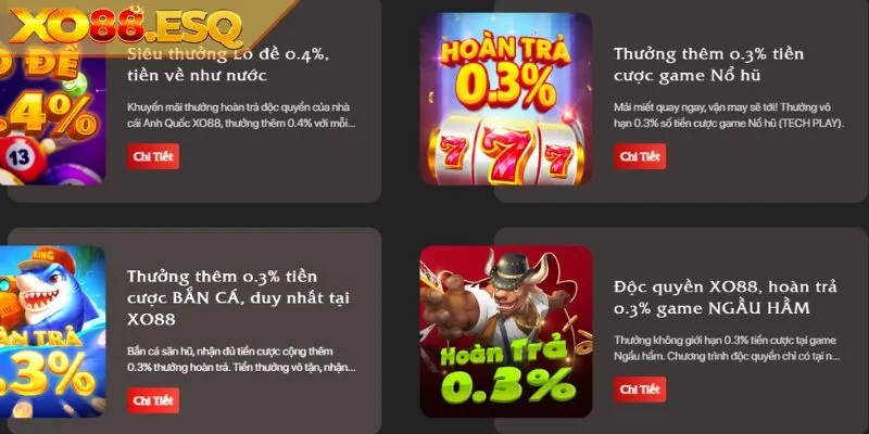 Bật mí ưu đãi khi nạp slot cực khủng cho hội viên XO88