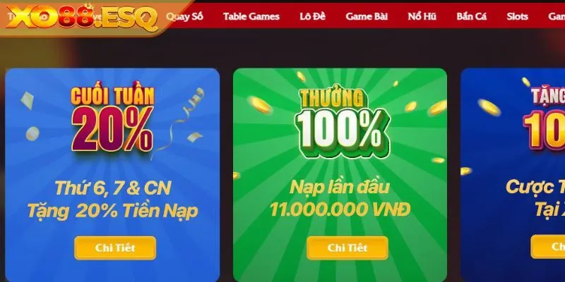 Giới thiệu về khuyến mãi khi nạp slot XO88 siêu hot