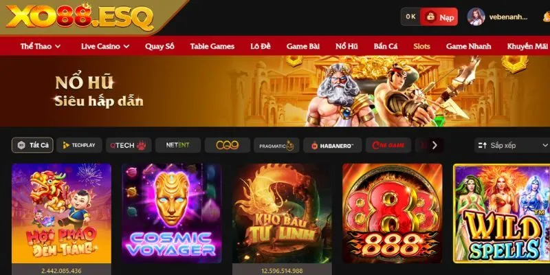 Thế giới giải trí bất tận tại slot Xo88