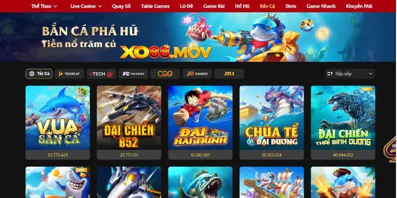 Sảnh game bắn cá